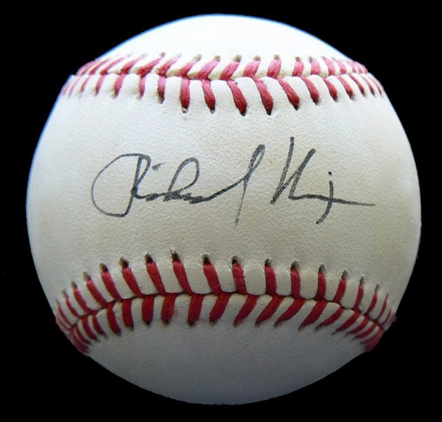 President Richard Nixon Ltd.Ed. Signed OAL Baseball (BAS/Beckett)