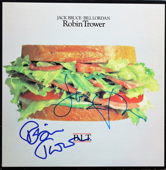 Jack Bruce & Robin Trower Dual Signed "BLT" Record Album (Beckett/BAS Guaranteed)