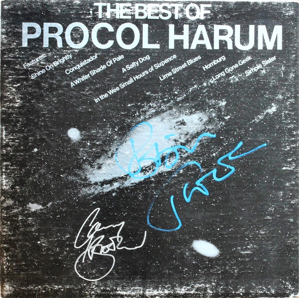 Procol Harum: Robin Trower & Gary Brooker Dual Signed "Best Of" Album (Beckett/BAS Guaranteed)