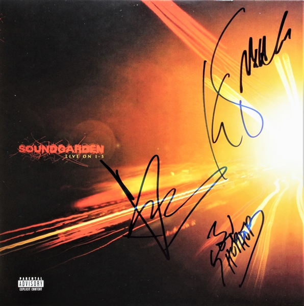 Soundgarden Group Signed "Live on the I-5" Record Album (4 Signatures)(Beckett/BAS Guaranteed)