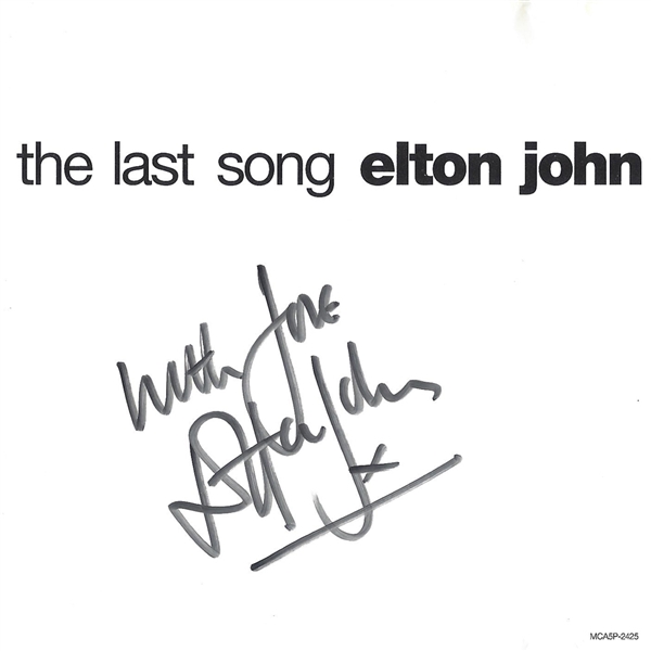 Elton John Signed "The Last Song" CD Single (Beckett/BAS Guaranteed)