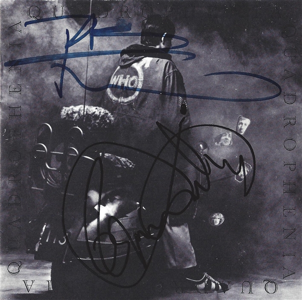 The Who: Pete Townshend & Roger Daltrey Signed "Quadrophenia" CD Booklet (Beckett/BAS Guaranteed)