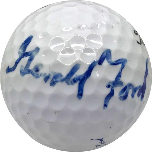 Gerald Ford Rare Signed Golf Ball (JSA)