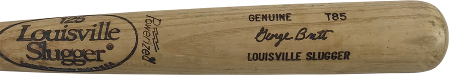 George Brett Game Used 1980-1983 T85 Baseball Bat PSA/DNA GU 10!