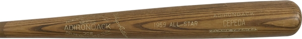 Orlando Cepeda Game Used 1959 All-Star Baseball Bat PSA/DNA GU 8!
