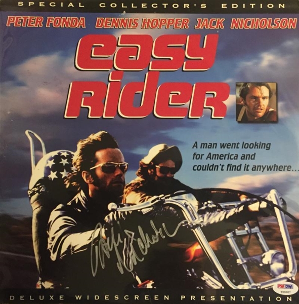 Jack Nicholson Signed "Easy Rider" Laser Disc (PSA/DNA)