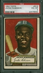 Jackie Robinson 1952 Topps #312 High Number Baseball Card PSA VG-EX 4!