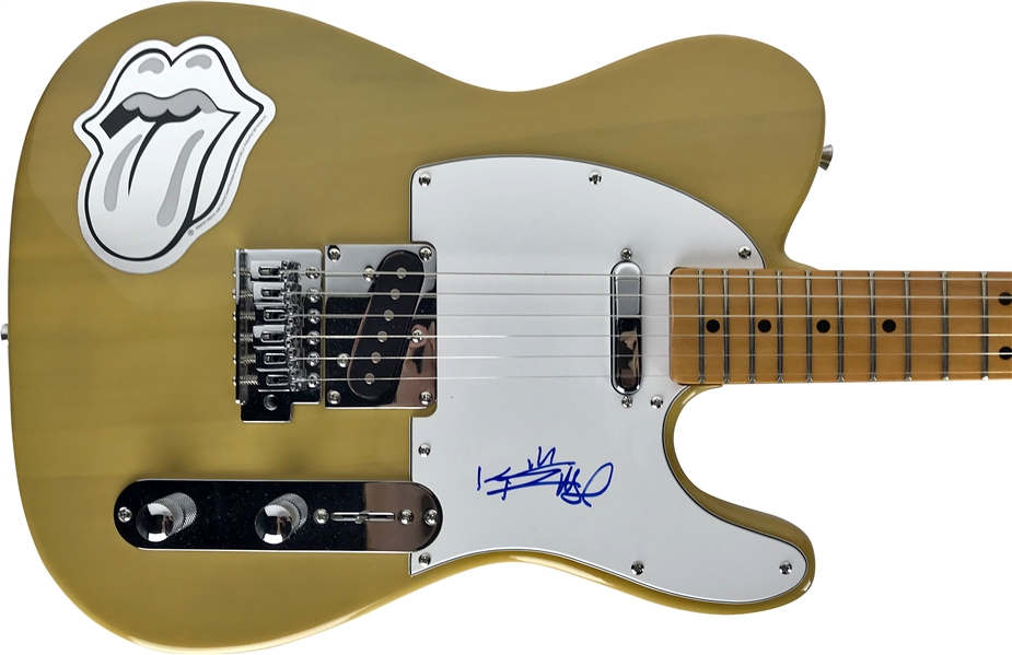 The Rolling Stones: Keith Richards Superbly Signed Telecaster Style Guitar (PSA/DNA)