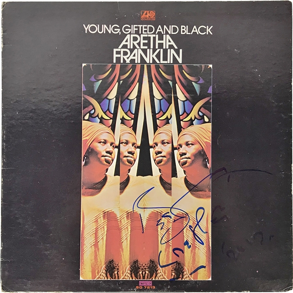 Aretha Franklin Signed "Young, Gifted and Black" Album (JSA)