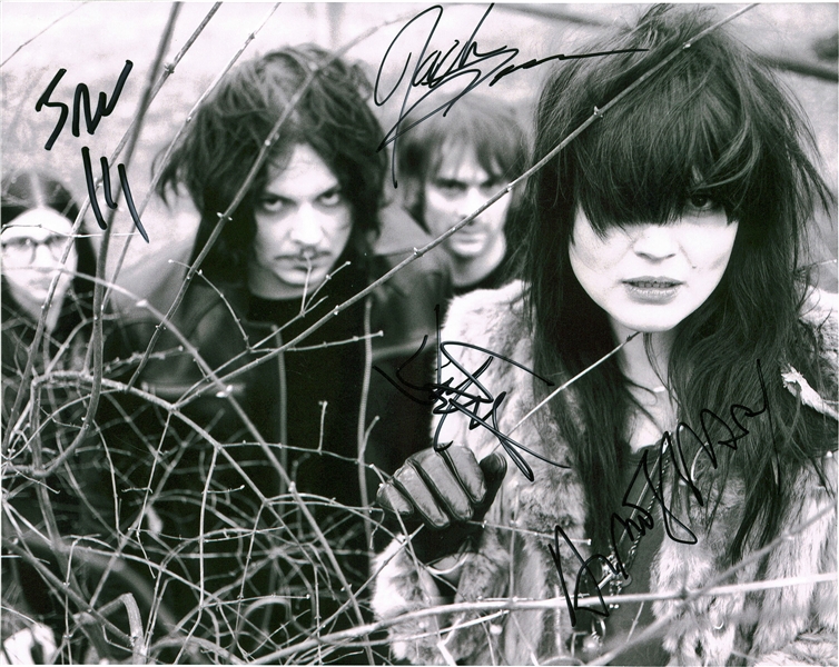 The Dead Weather: Group Signed 8" x 10" Photograph w/ All 4 Members! (Beckett/BAS Guaranteed)