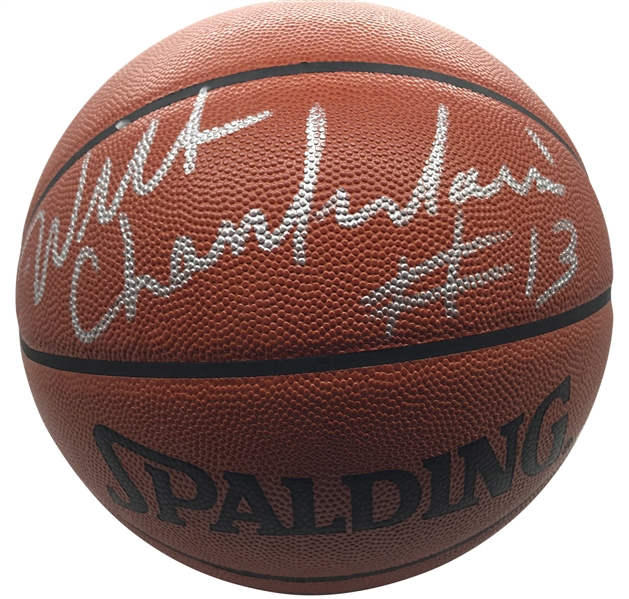 Wilt Chamberlain Near-Mint Signed Official NBA Leather Basketball (Beckett/BAS Guaranteed)