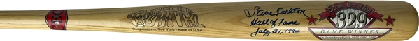 Steve Carlton Signed & Inscribed "Hall of Fame July 31, 1994" Cooperstown Collection Baseball Bat (Beckett/BAS)
