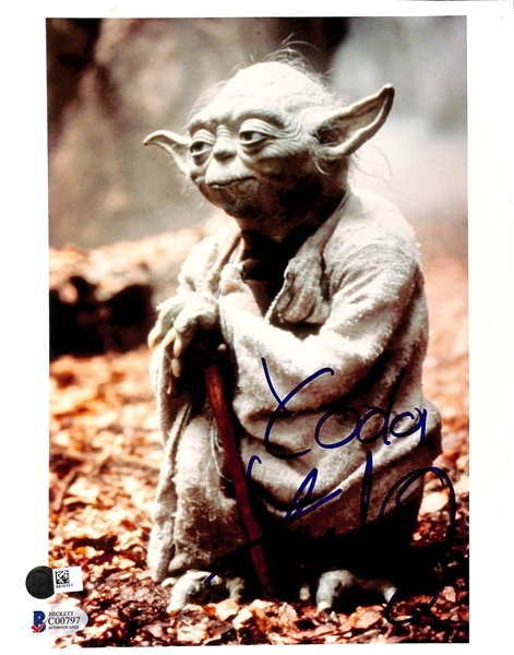 Frank Oz Signed 8" x 10" Photograph w/ "Yoda" Inscription (Beckett/BAS)