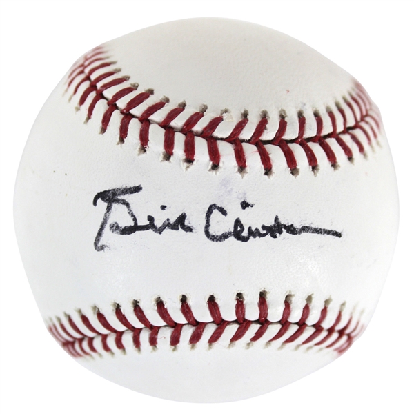 President Bill Clinton Signed OML Baseball (BAS/Beckett)