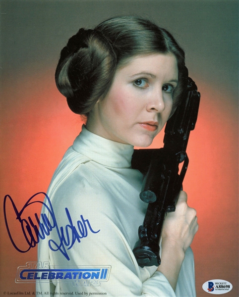 Carrie Fisher Signed 8" x 10" Promotional Star Wars Photograph (Beckett/BAS)