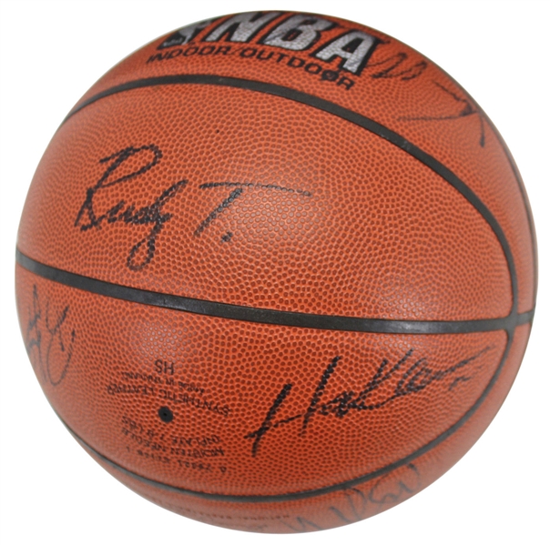 1993-94 Houston Rockets (World Champs) Team-Signed NBA Official Basketball (PSA/DNA)