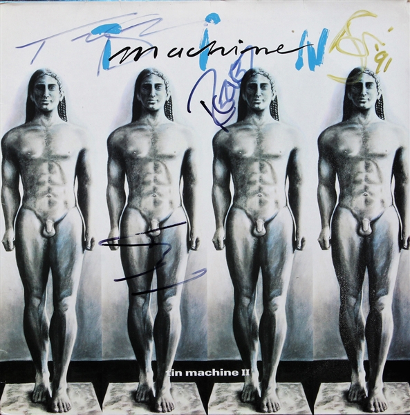 David Bowie: Tin Machine Group Signed Album w/Bowie and Others (Beckett/BAS Guaranteed)