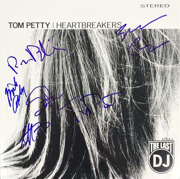 Tom Petty & The Heartbreakers Signed "The Last DJ" Record Album Cover (Beckett/BAS LOA)