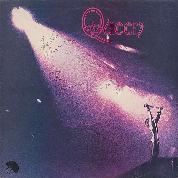 Queen Vintage c. 1973 Signed Self Titled Debut Album w/ All Four Members! (Beckett/BAS)
