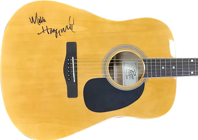 Merle Haggard Rare Signed Acoustic Guitar (Beckett/BAS)