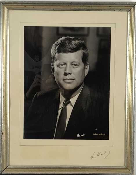 John F. Kennedy Exceptional Signed 14" x 20" Oversized Bachrach Photograph (Beckett/BAS)
