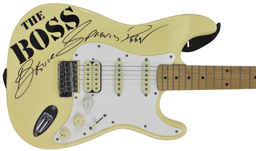 Bruce Springsteen ULTRA-RARE Vintage Signed Stratocaster Guitar (Beckett/BAS)