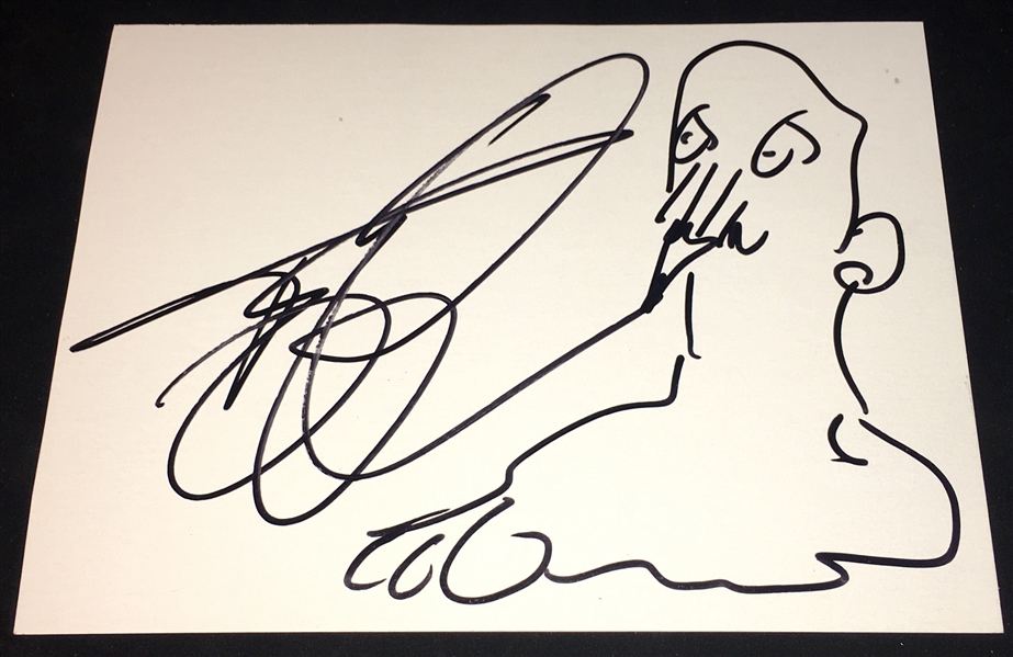 Monty Python: Terry Gilliam 8" x 10" Sketch (Beckett/BAS Guaranteed)