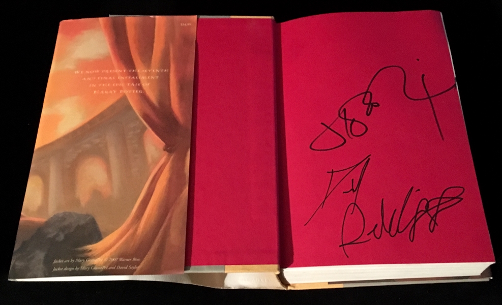 J. K. Rowling & Daniel Radcliffe Rare Dual-Signed "Harry Potter And The Deathly Hallows" Book (BAS/Beckett Guaranteed)