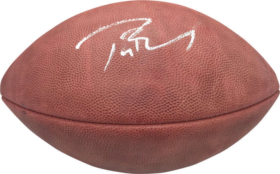 Tom Brady Signed Leather NFL Football (TRISTAR)