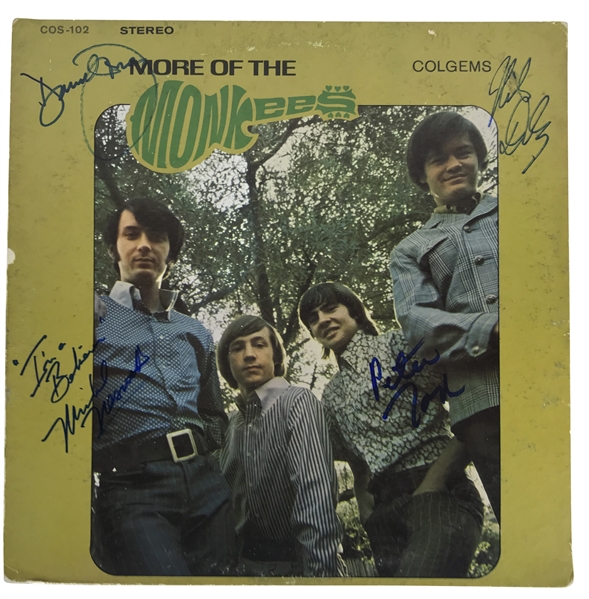 The Monkees Group Signed "More of the Monkees" Album w/ 4 Signatures! (BAS/Beckett Guaranteed)
