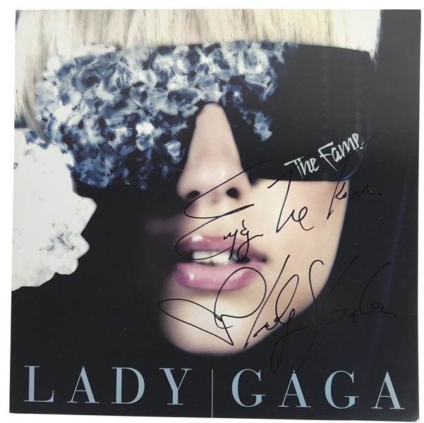 Lady Gaga Signed "The Fame" 12" Album Flat (Beckett/BAS Guaranteed)