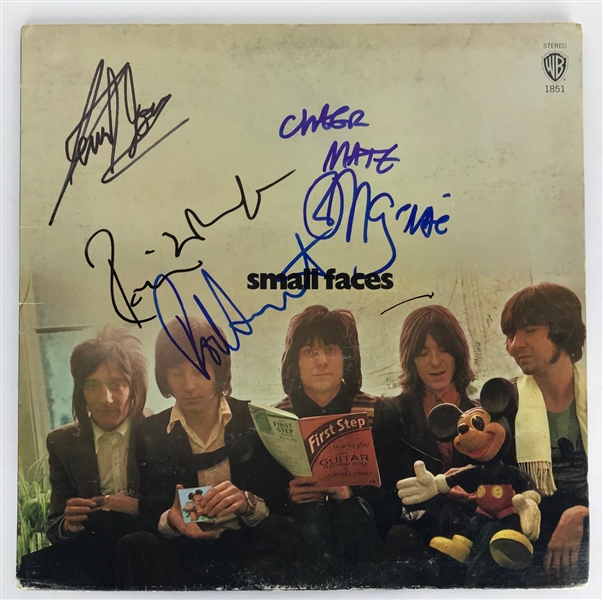 Faces Group Signed "Small Faces" Album w/ Stewart, Wood & Others! (JSA)