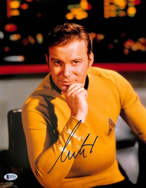 William Shatner Signed 11" x 14" Star Trek Photograph (Beckett/BAS)