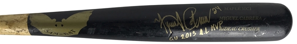 Miguel Cabrera Signed & Game Used 2012 MC1 Sam Baseball Bat During Historic Triple Crown Campaign - PSA/DNA GU 10!