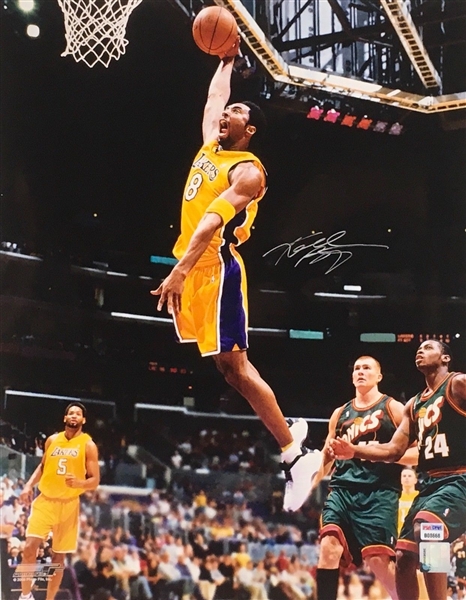 Kobe Bryant Signed 16" x 20" Color Photograph (PSA/DNA)