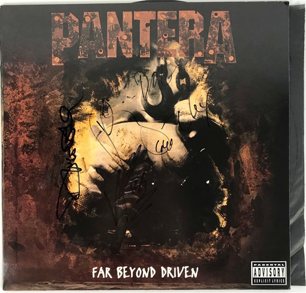 Pantera Group Signed "Far Beyond Driven" Record Album (Beckett/BAS)