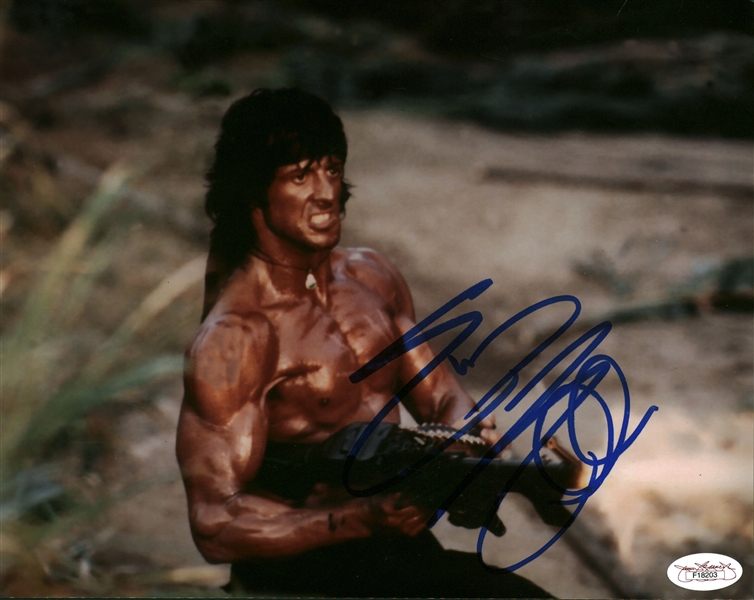 Sylvester Stallone Signed 8" x 10" Rambo Photograph (JSA) 