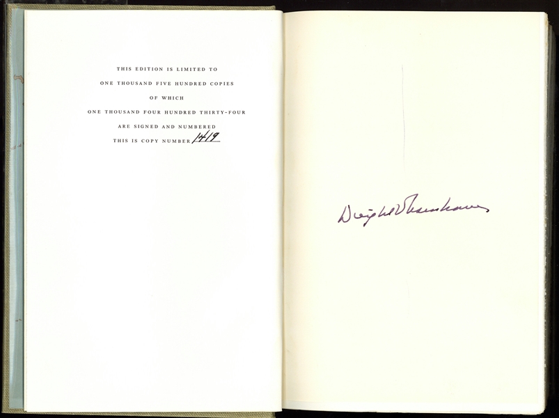President Dwight D. Eisenhower Signed First Edition "Mandate For Change" Book (Beckett/BAS)