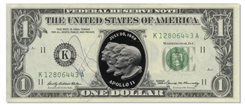 Apollo 11: Neil Armstrong Rare Signed 1969 Dollar Bill (JSA)