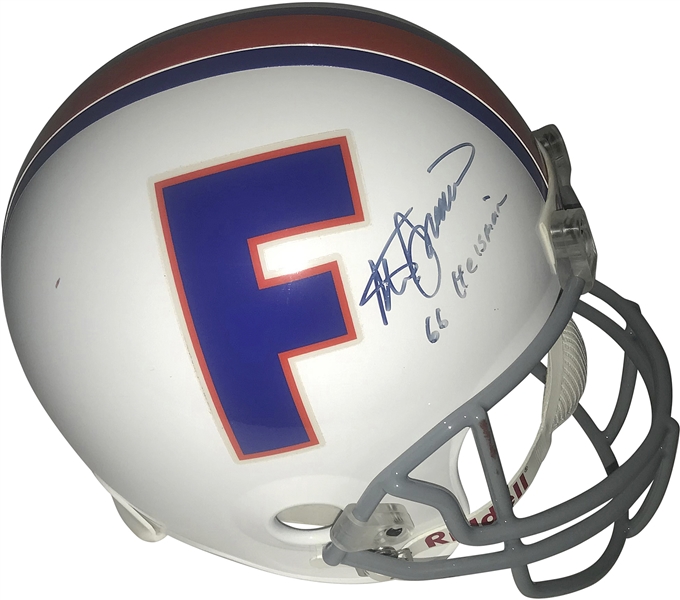 Steve Spurrier Signed & "66 Heisman" Inscribed Florida Gators Replica Helmet (Beckett/BAS Guaranteed)