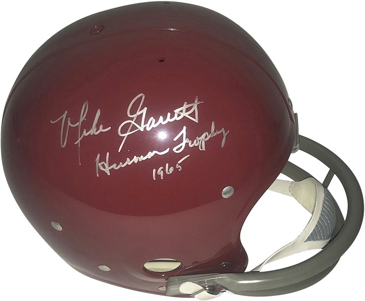 Mike Garrett Signed & Inscribed "Heisman Trophy 1965" USC Replica Helmet (Beckett/BAS Guaranteed)