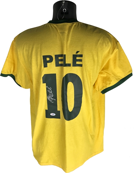 Pele Signed Brazil Jersey (PSA/DNA)