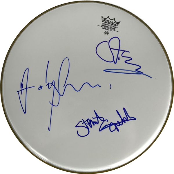 The Police Signed 14" Drumhead w/ 3 Members! (Epperson/REAL)