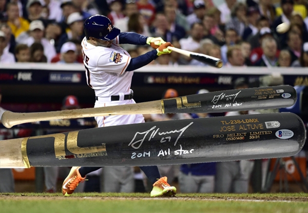 Jose Altuve Signed & Game Used 2014 All-Star Game Baseball Bat w/ Direct Photomatch! (MLB & Beckett/BAS)
