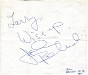 John Belushi Signed Large & Impressive 6" x 6" Album Page (Beckett/BAS Guaranteed)
