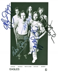 The Eagles Group Signed 8" x 10" Promotional Asylum Photograph w/ All Five Members! (REAL/Epperson)