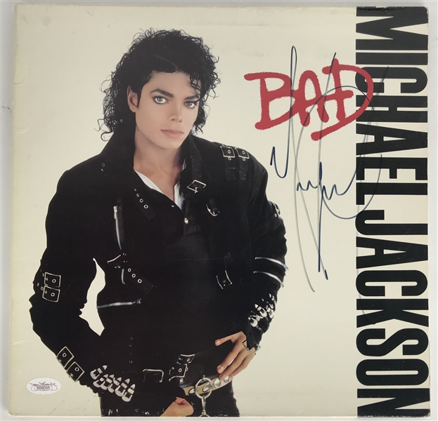Michael Jackson Rare Signed "Bad" Album (JSA)