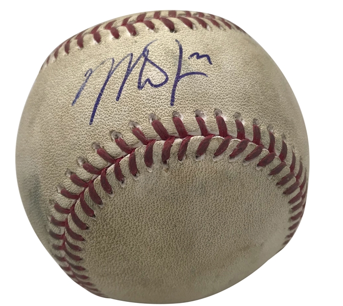 Mike Trout Signed & Game Used 2016 OML Baseball During MVP Campaign! (MLB & PSA/DNA)
