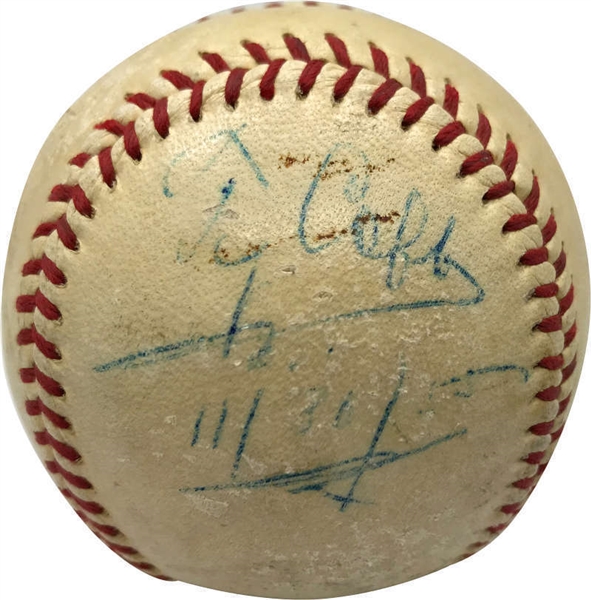 Ty Cobb RARE Single Signed OAL (Harridge) Baseball (PSA/DNA)