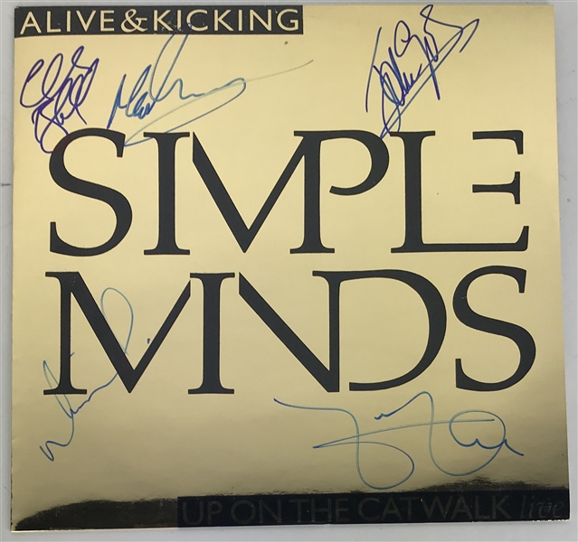 Simple Minds Group Signed "Alive & Kicking" Single Album w/ 5 Signatures! (Beckett/BAS Guaranteed)